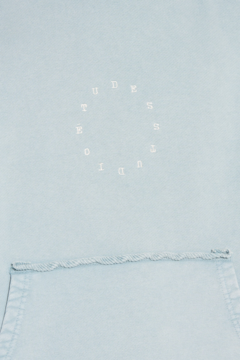 RELAX HOODIE CIRCLE BLUE GRAY 6