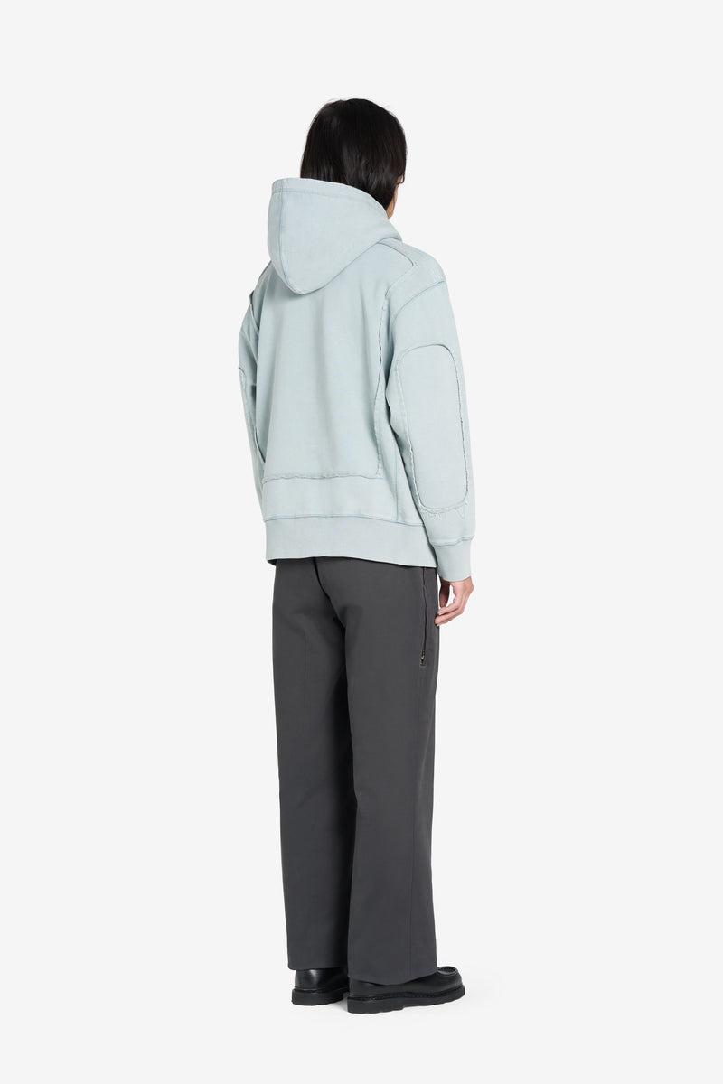 RELAX HOODIE CIRCLE BLUE GRAY 4