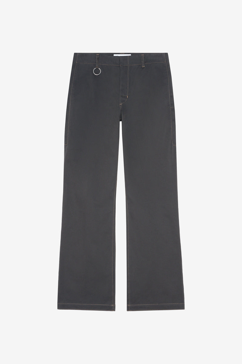 CHINO ZIP PANTS DK GREY 1