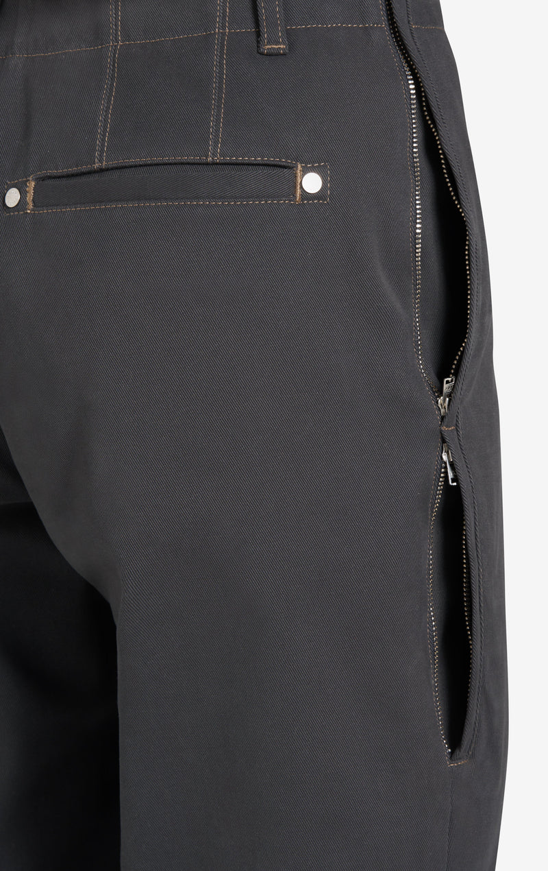 ÉTUDES STUDIO CHINO ZIP PANTS DK GREY 2