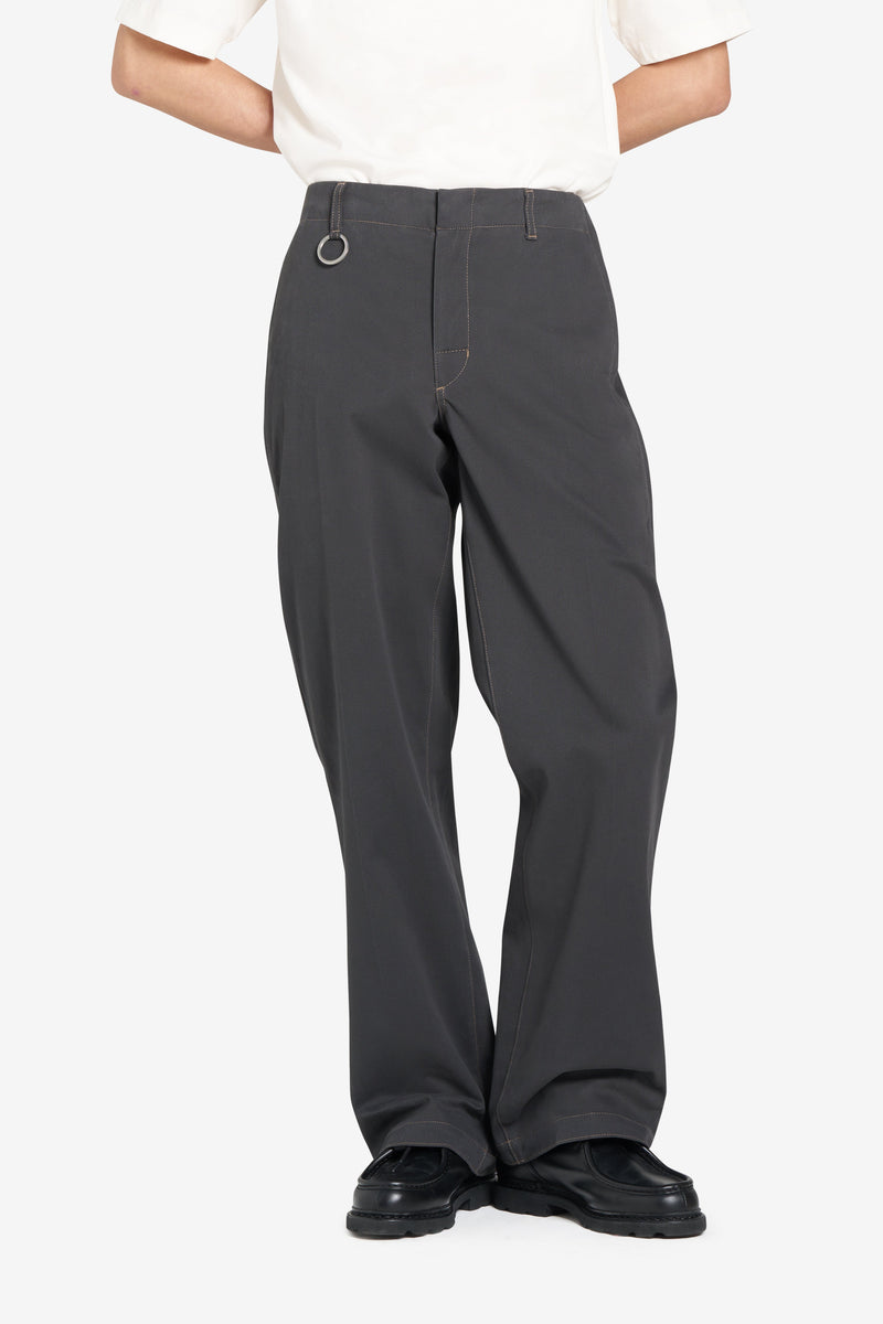 CHINO ZIP PANTS DK GREY 2
