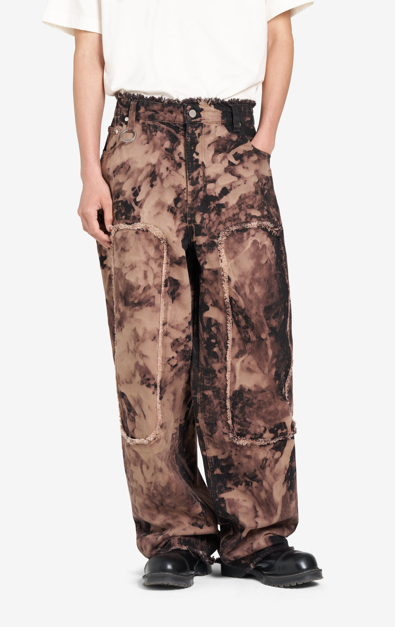 ÉTUDES STUDIO LOOSE JEANS PATCH BLEACH BROWN 2