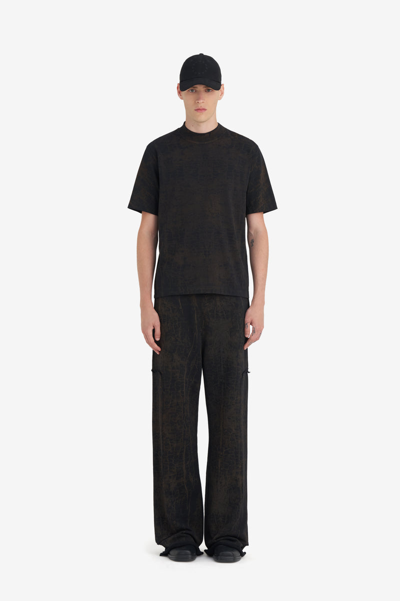 CLASSIC T-SHIRT LOGO CRACKED BLACK 3