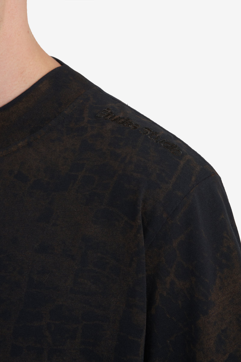 CLASSIC T-SHIRT LOGO CRACKED BLACK 4