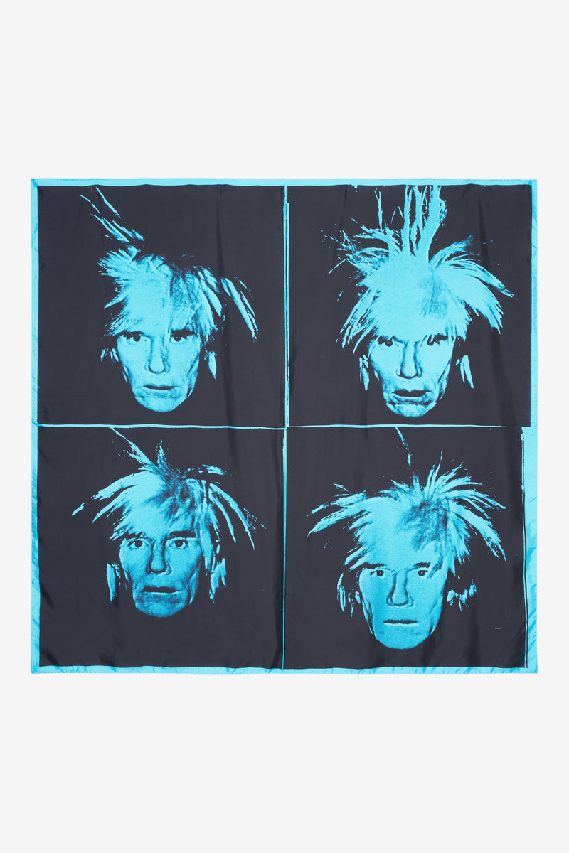 SILK SCARF ANDY WARHOL AOP 1