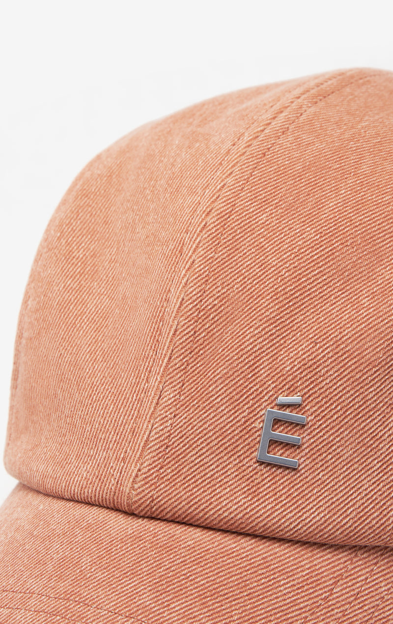 CASQUETTE 4 PANNEAUX TAILLE UNIQUE / ABRICOT