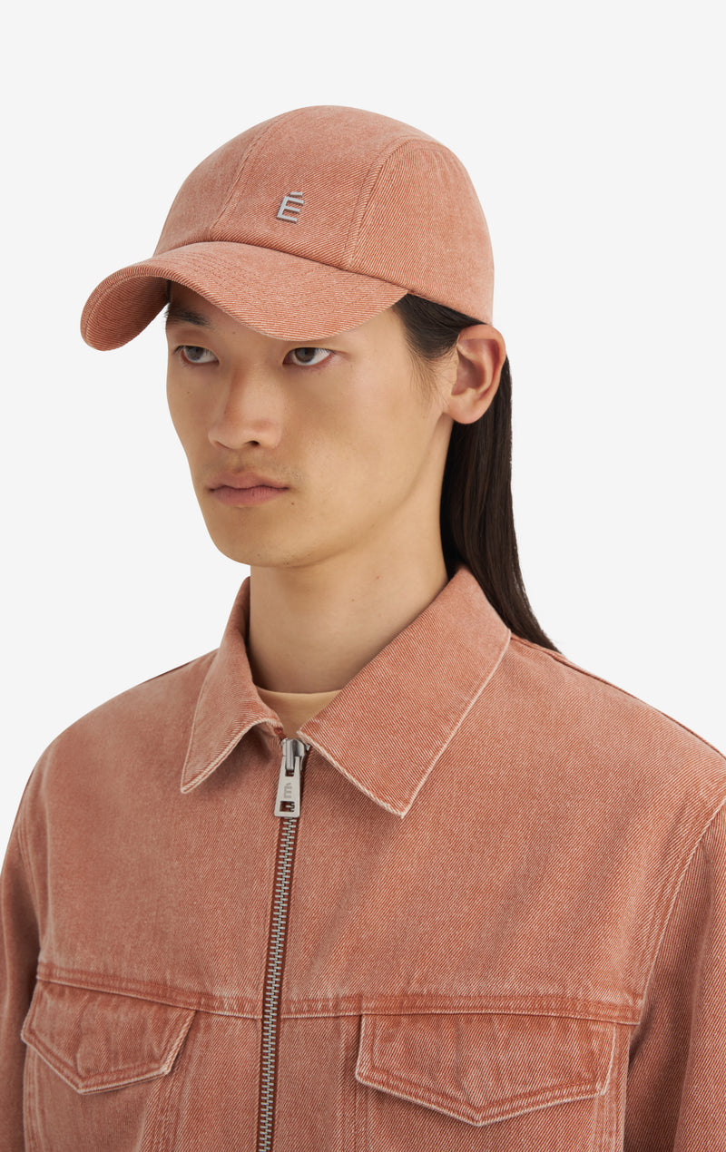 CASQUETTE 4 PANNEAUX TAILLE UNIQUE / ABRICOT