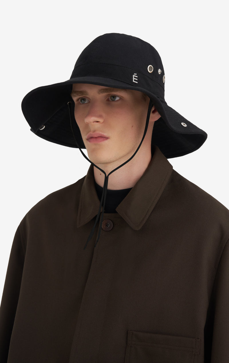 CHAPEAU À BORD TAILLE UNIQUE / NOIR