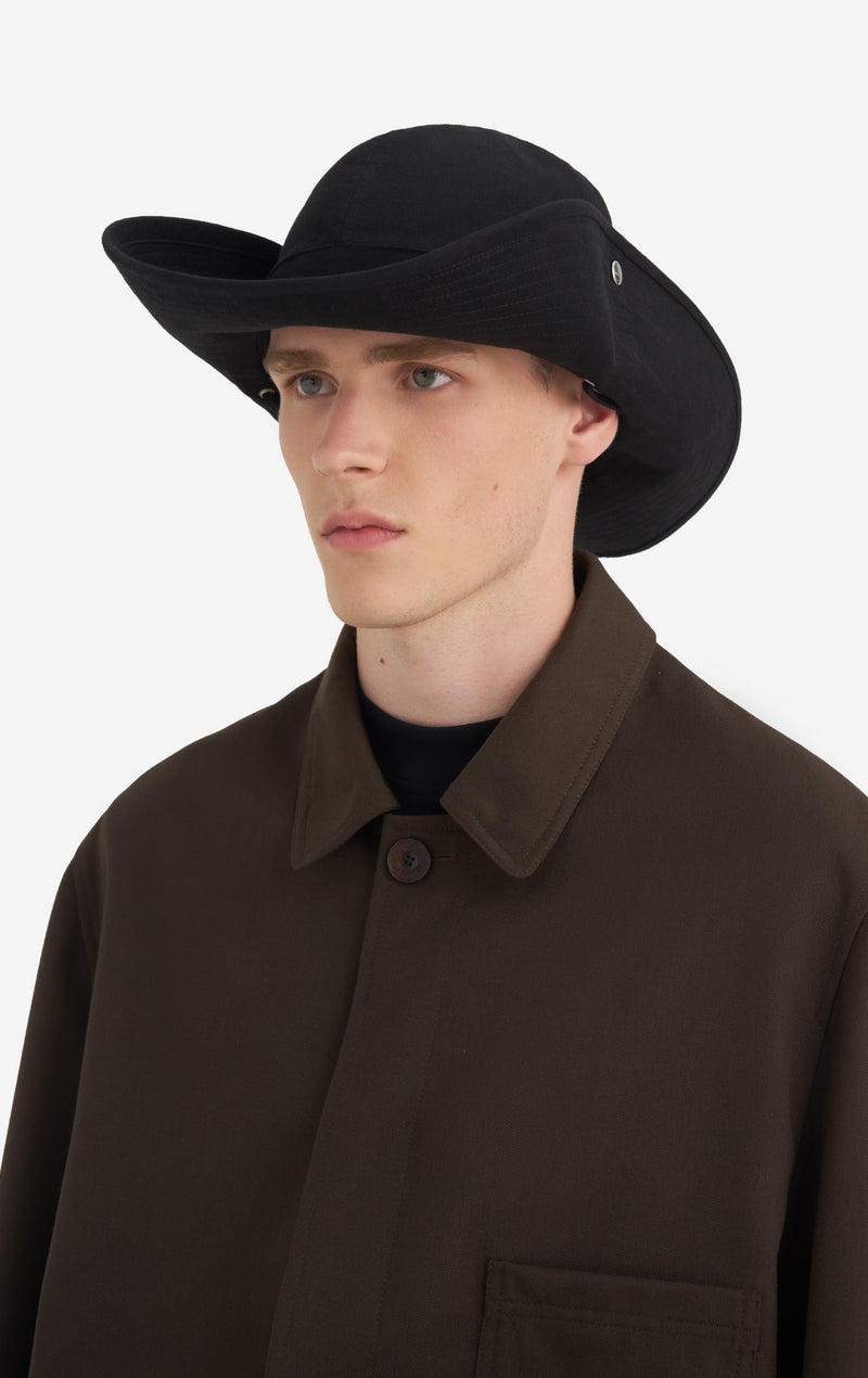 CHAPEAU À BORD TAILLE UNIQUE / NOIR