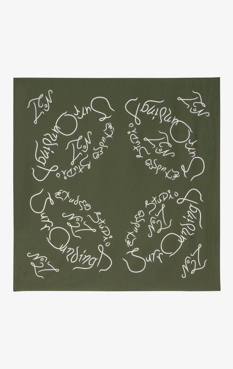 BANDANA ESTABLISHED ONE SIZE / DK GREEN