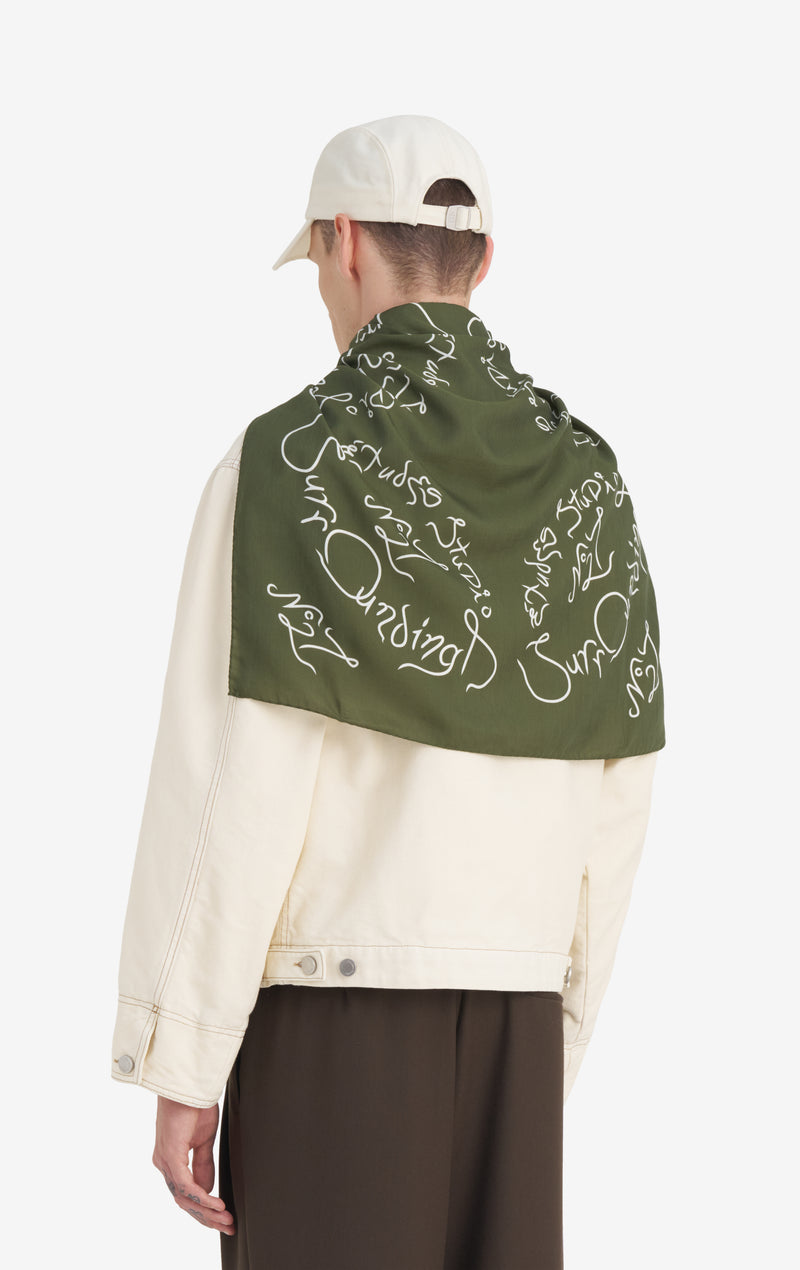 BANDANA ESTABLISHED ONE SIZE / DK GREEN