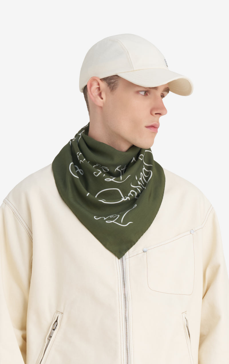 BANDANA ESTABLISHED ONE SIZE / DK GREEN