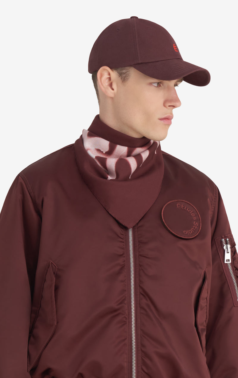 BANDANA SPRAY STARS ONE SIZE / DK RED