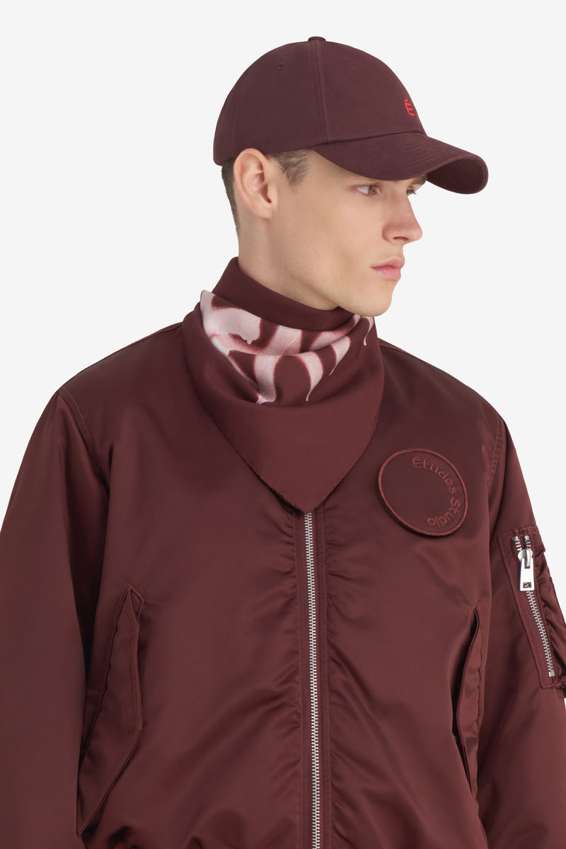 BANDANA SPRAY STARS DK RED 2