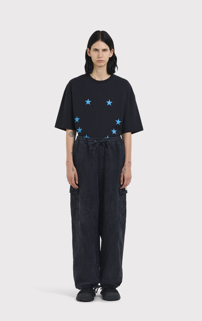 ÉTUDES FORUM PANTALON NOIR FROISSÉ EN TOILE 3
