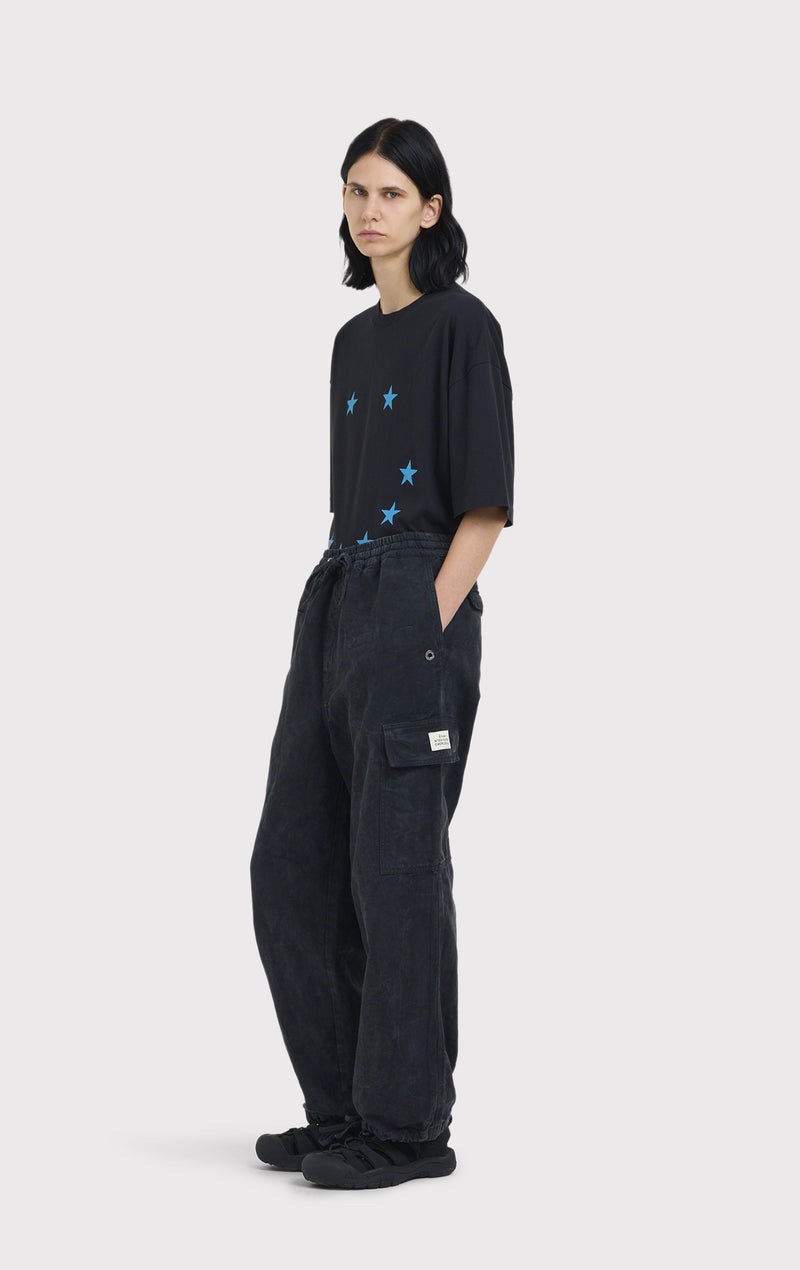 ÉTUDES FORUM PANTALON NOIR FROISSÉ EN TOILE 5