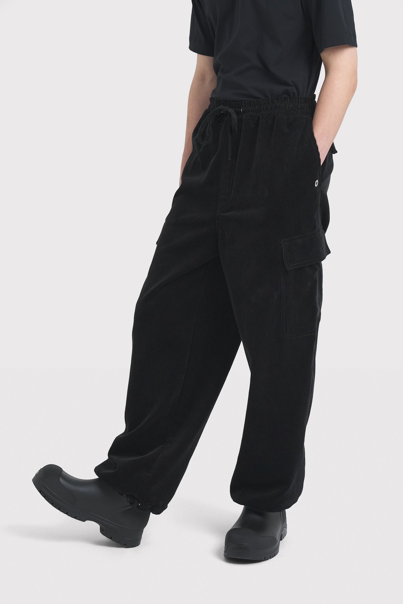ÉTUDES FORUM CORDUROY BLACK TROUSERS 4
