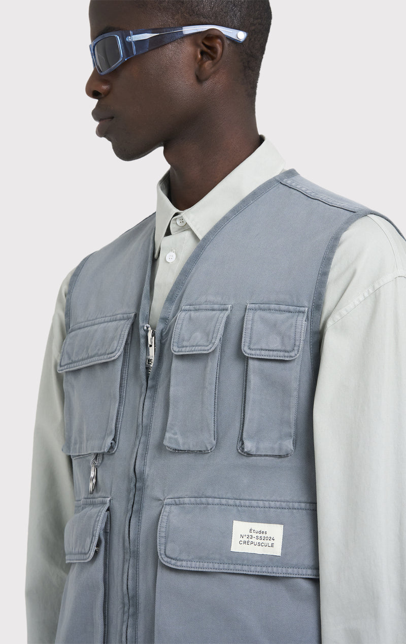 ÉTUDES FREE TWILL DYED PEWTER OUTERWEAR 2