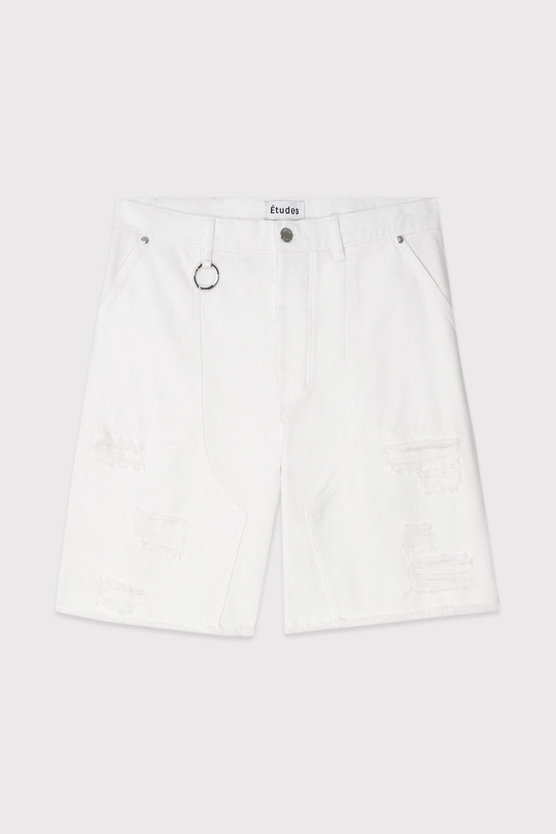 FRICHE SHORTS DENIM WHITE BLANC 1