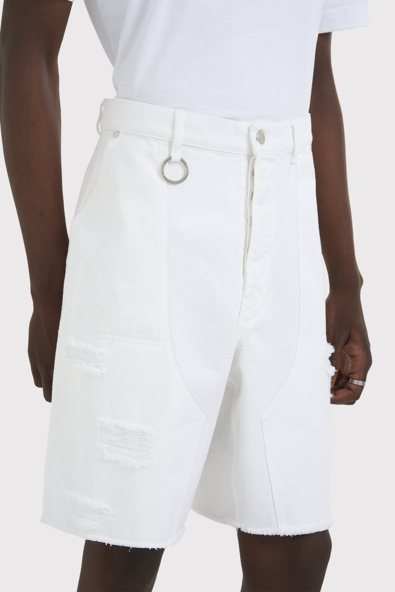 FRICHE SHORTS DENIM WHITE BLANC 2