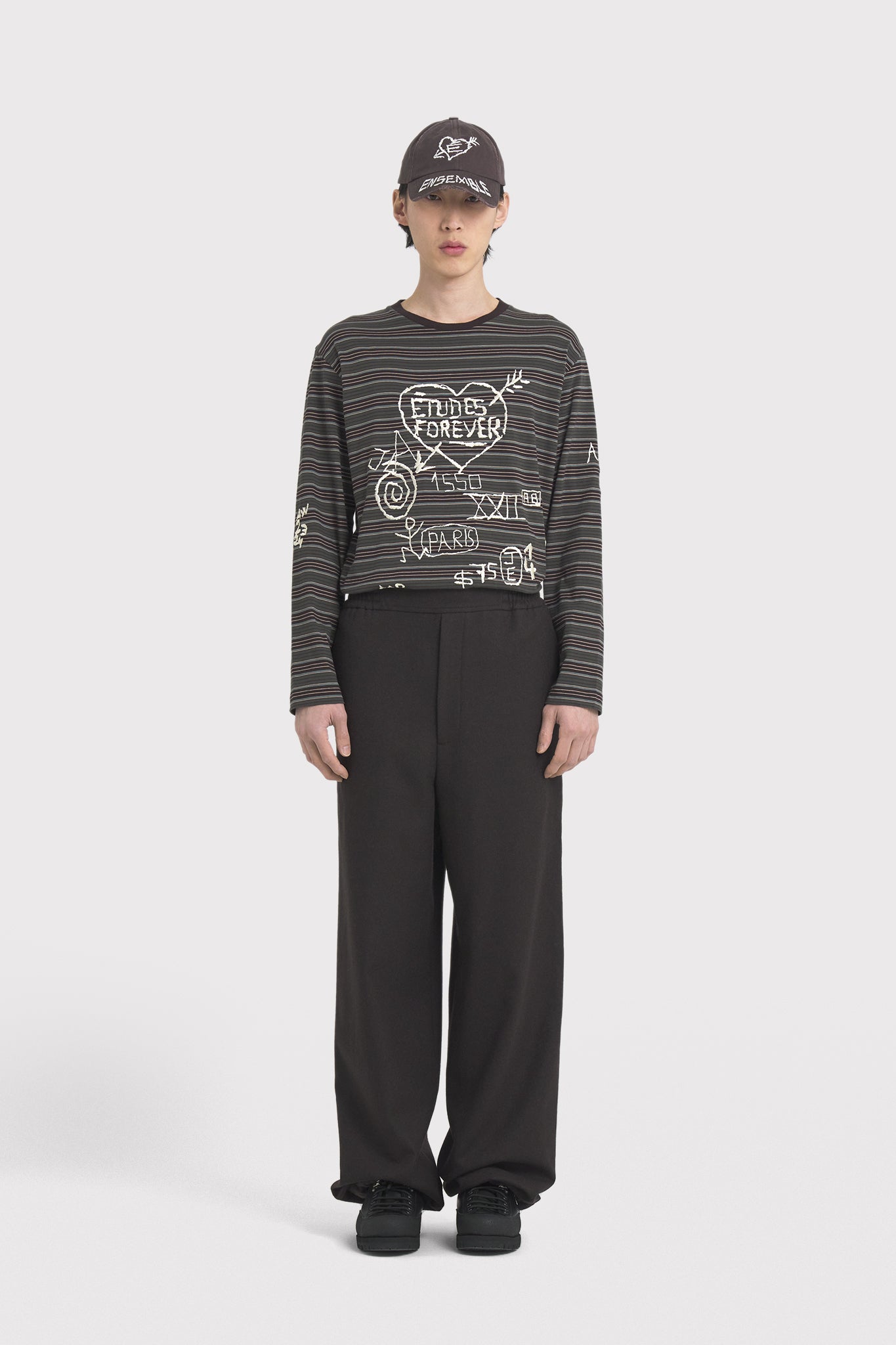ÉTUDES GALERIE FLANNEL DK BROWN TROUSERS 1
