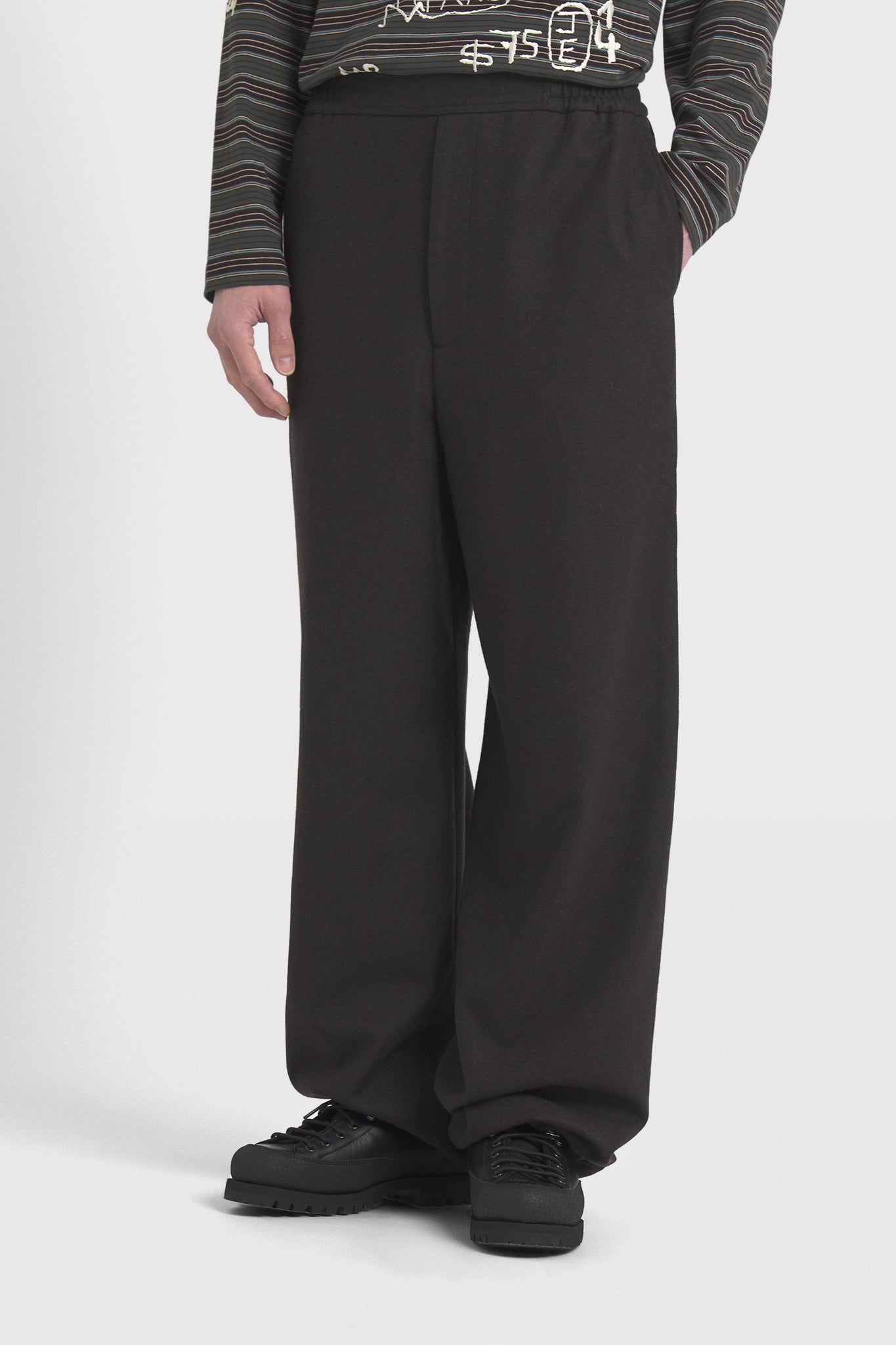 ÉTUDES GALERIE FLANNEL DK BROWN TROUSERS 4