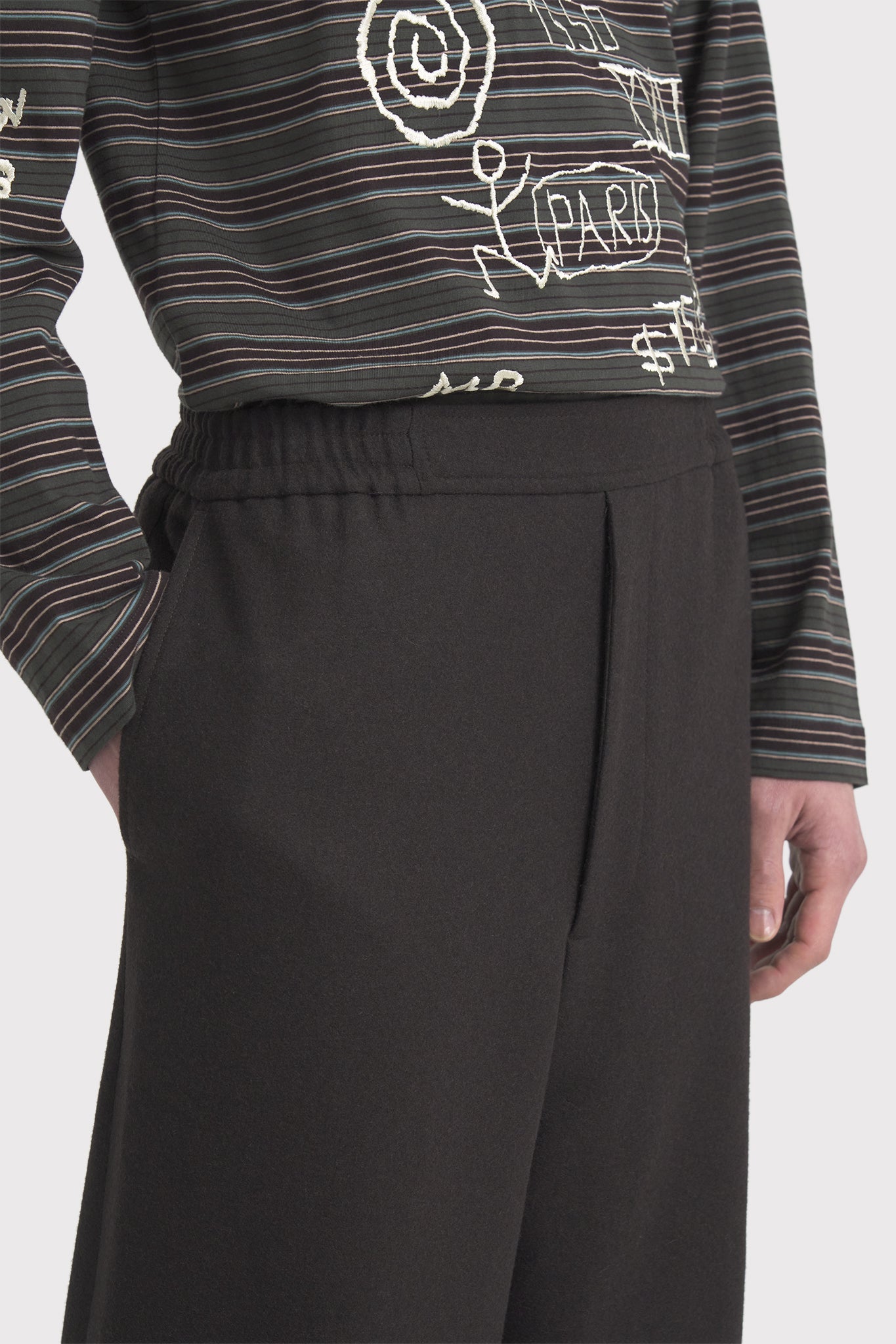 ÉTUDES GALERIE FLANNEL DK BROWN TROUSERS 5