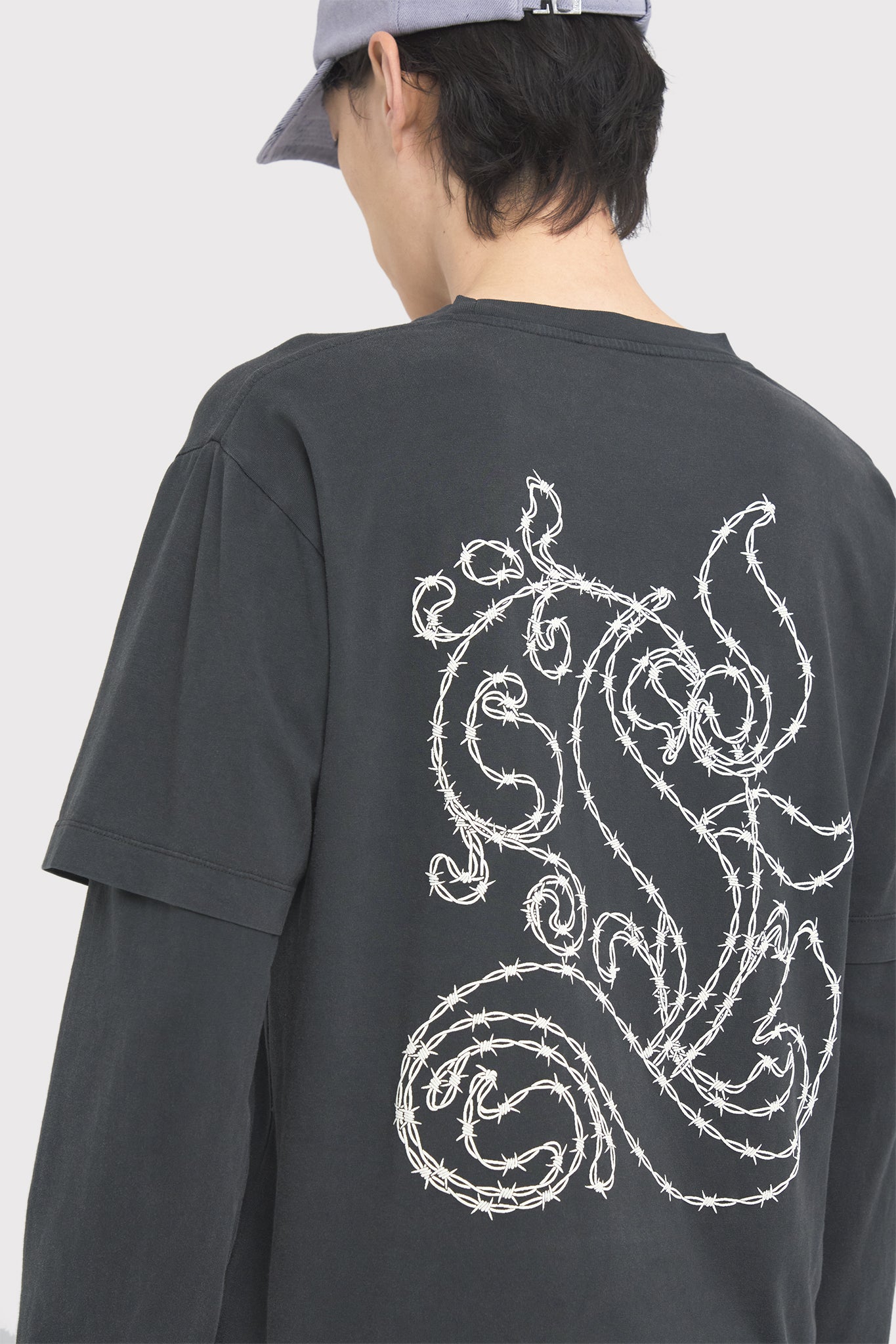 ÉTUDES GOUDRON WIRE BLACK WASHED T-SHIRTS 5