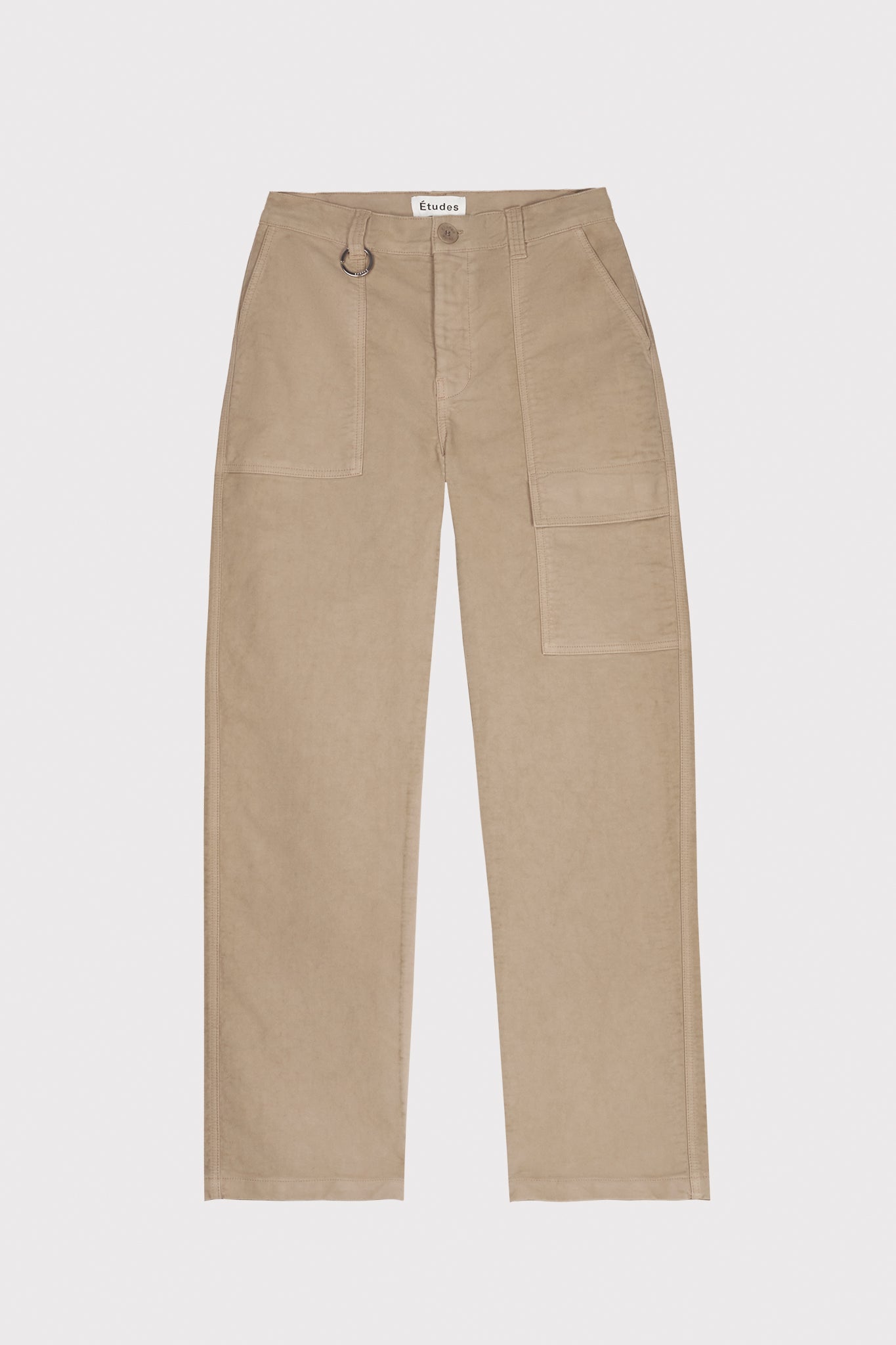 ÉTUDES GRAVURE TWILL DYED SAND USED TROUSERS 2
