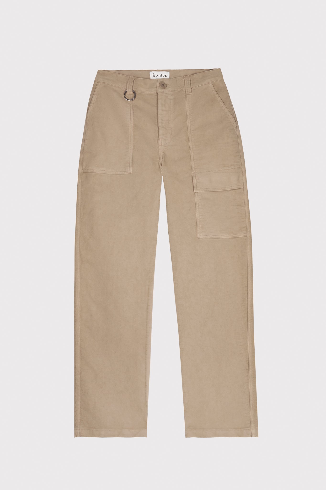 ÉTUDES GRAVURE TWILL DYED SAND USED TROUSERS 2