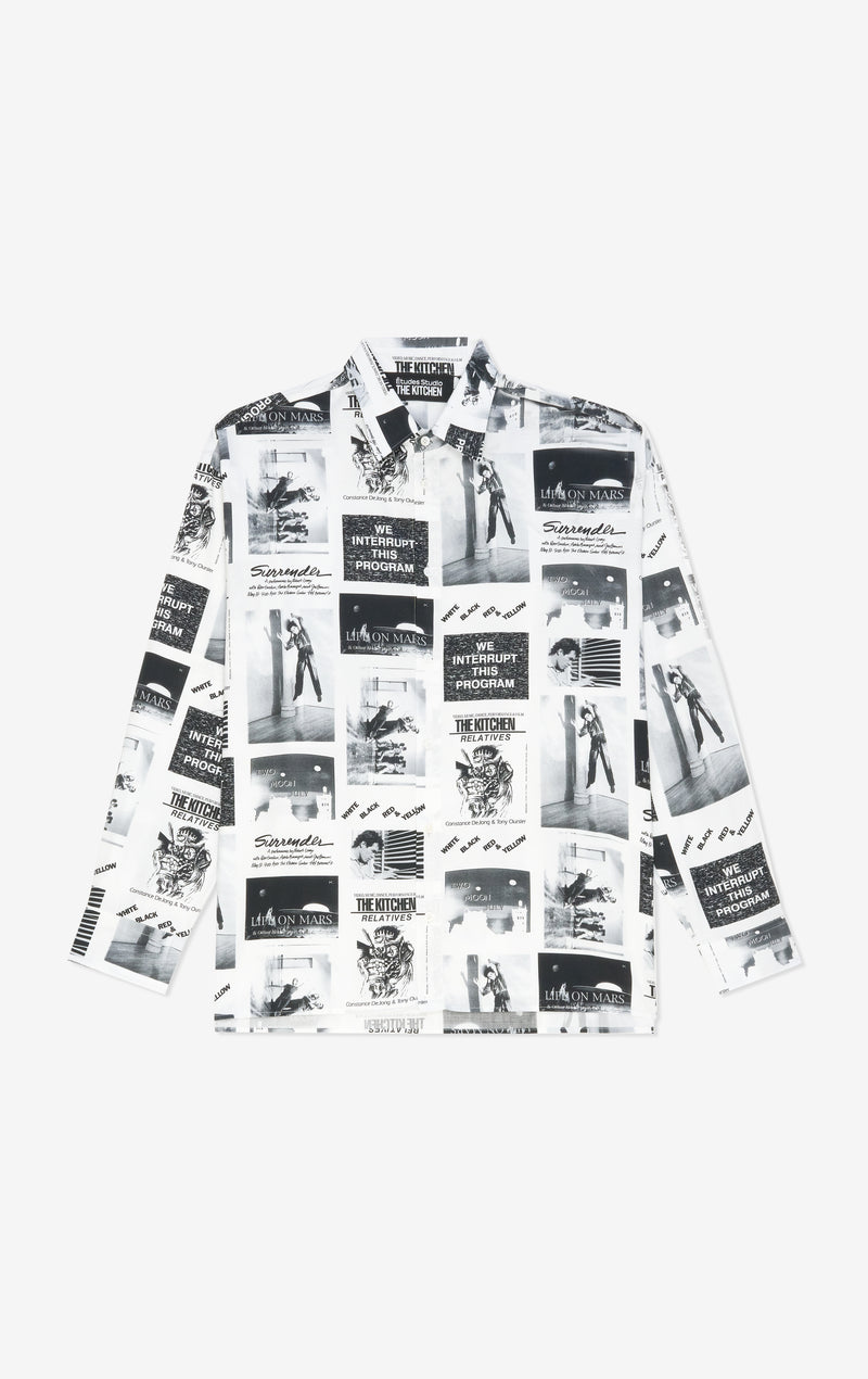 ETUDES CHEMISE OVERSIZE STUDIO AOP LA CUISINE BLANC 1