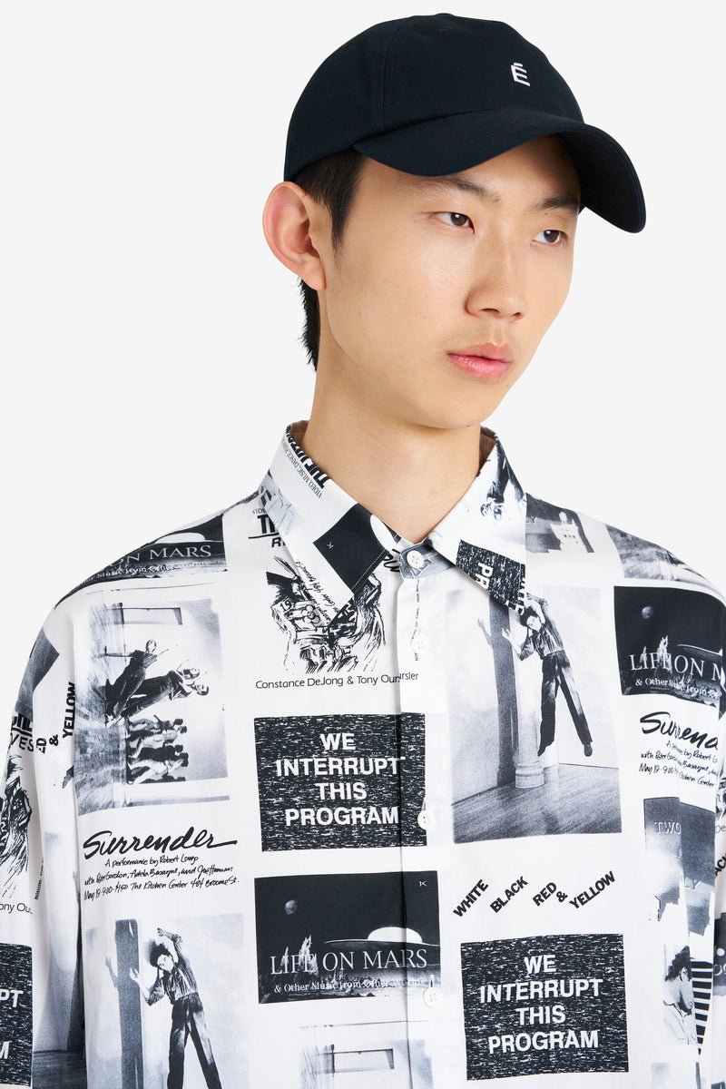 OVERSIZE SHIRT ALL OVER PRINT THE KITCHEN WHITE BLANC 5