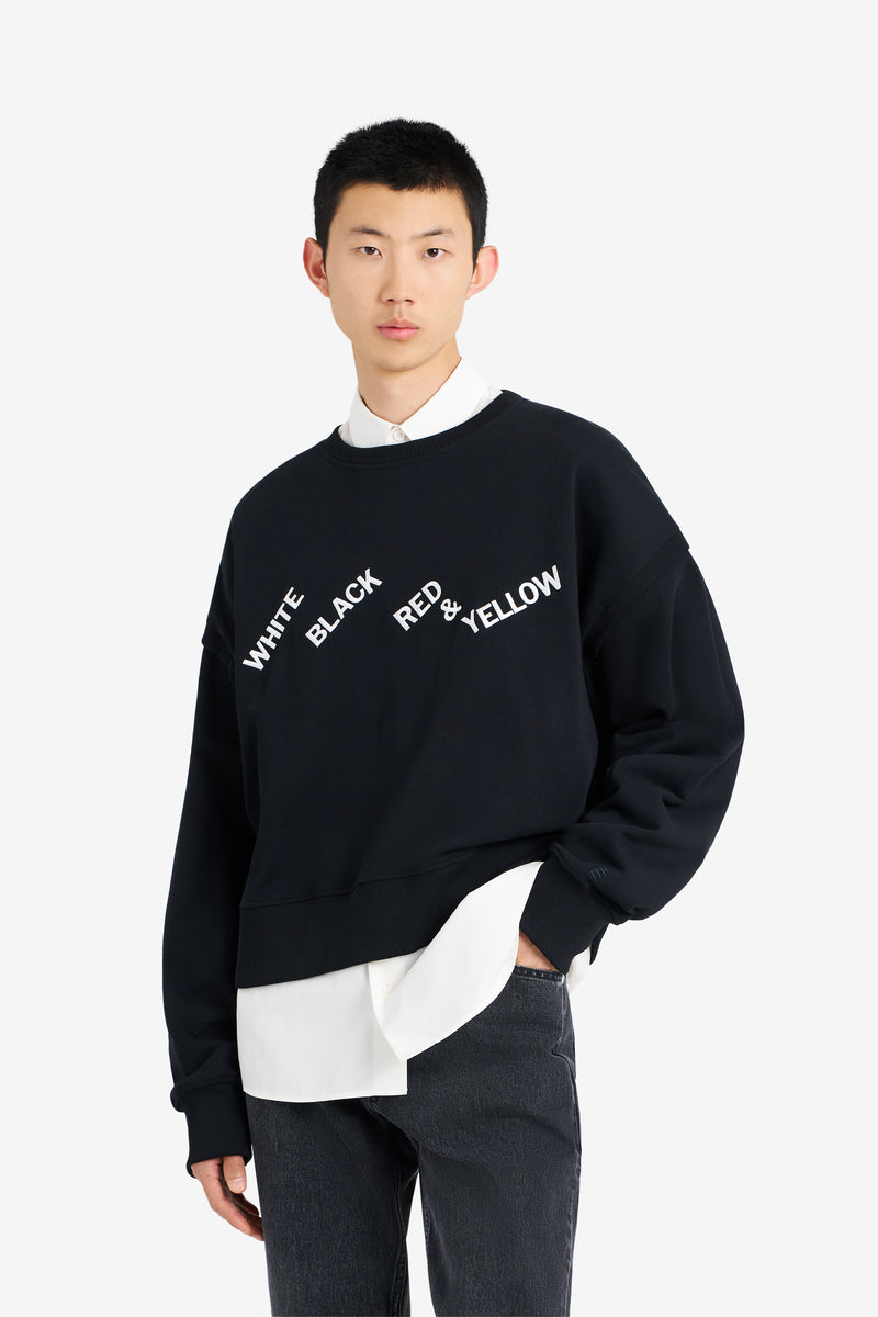 CREW NECK THE KITCHEN BLACK BLACK 3