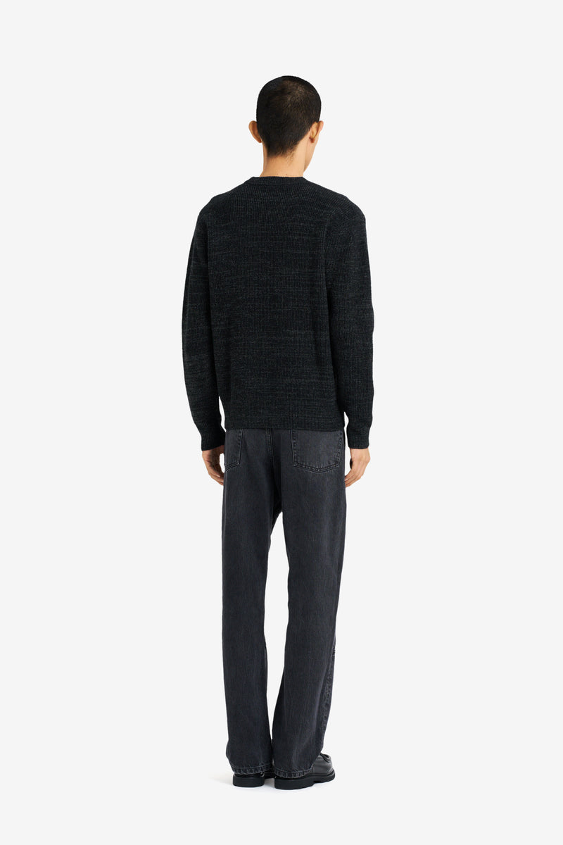 REGULAR ROUND NECK BLACK BLACK 5