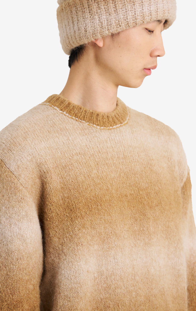 ETUDES STUDIO ALPACA ROUND NECK TAN 4