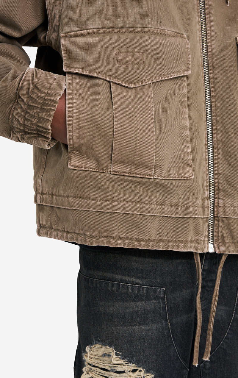 ETUDES STUDIO HOODIE DENIM JACKET TAN 6