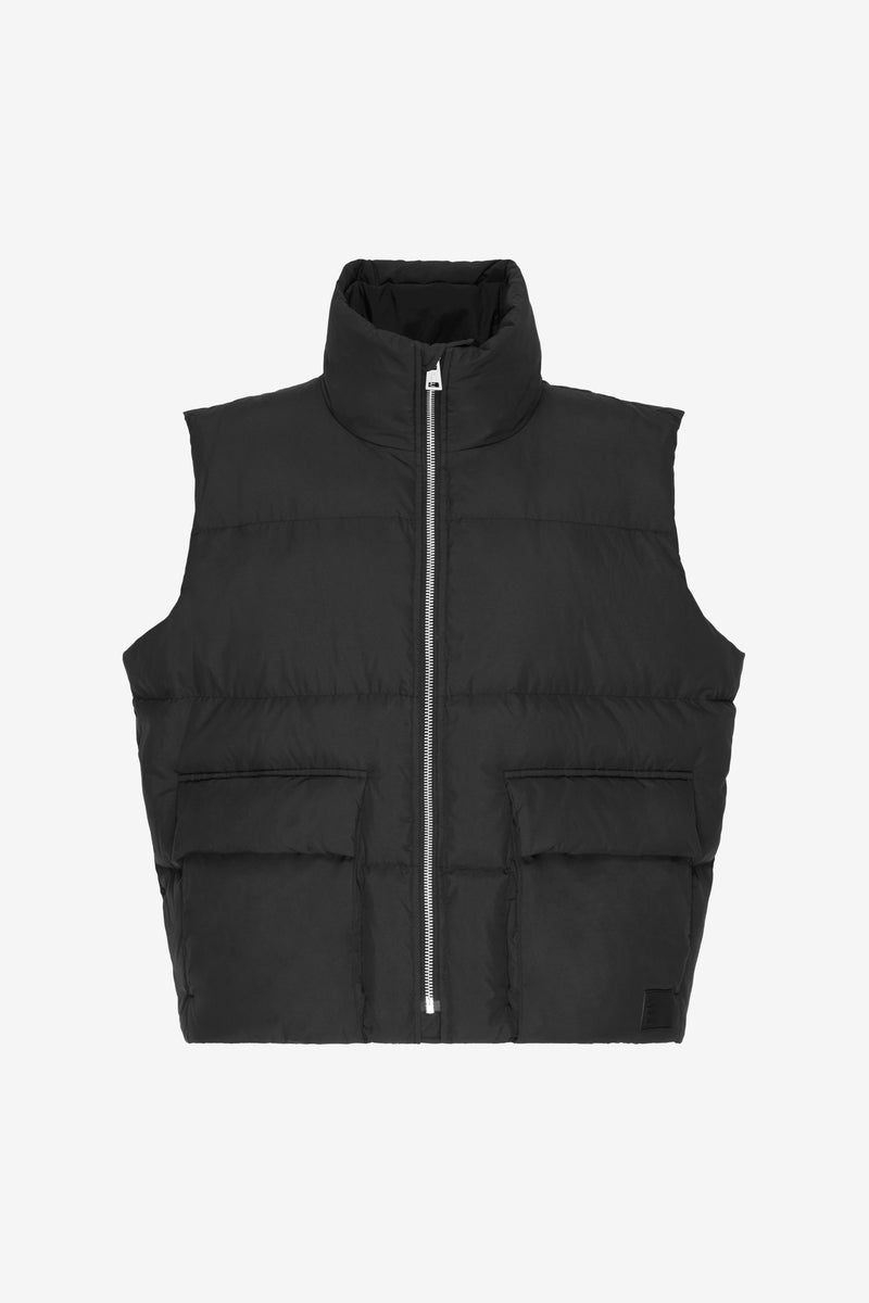 DOWN JACKET SLEEVELESS BLACK BLACK 1