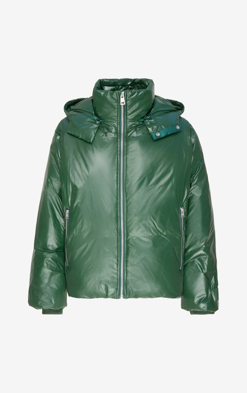 ETUDES STUDIO BOXY DOWN JACKET SHINY GREEN 1