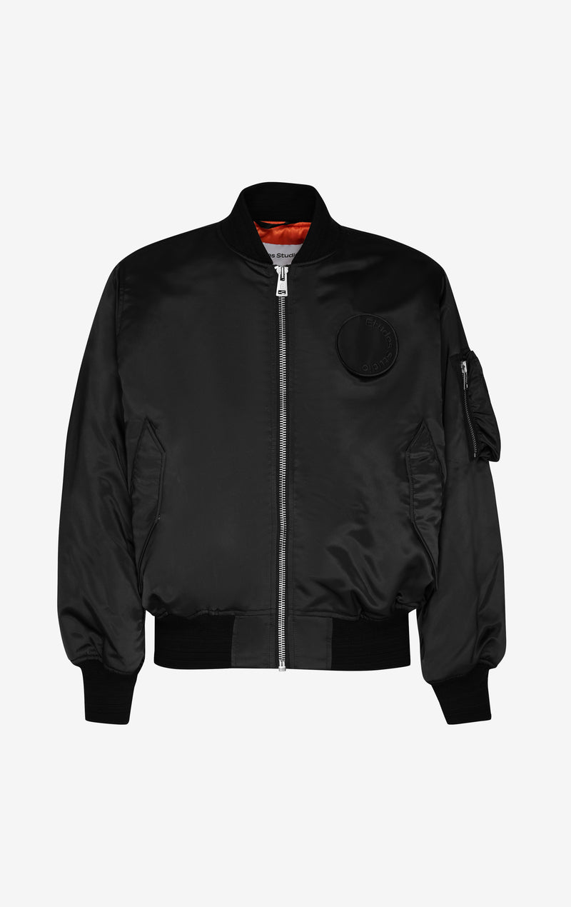 ETUDES STUDIO NYLON BOMBER JACKET BLACK 1