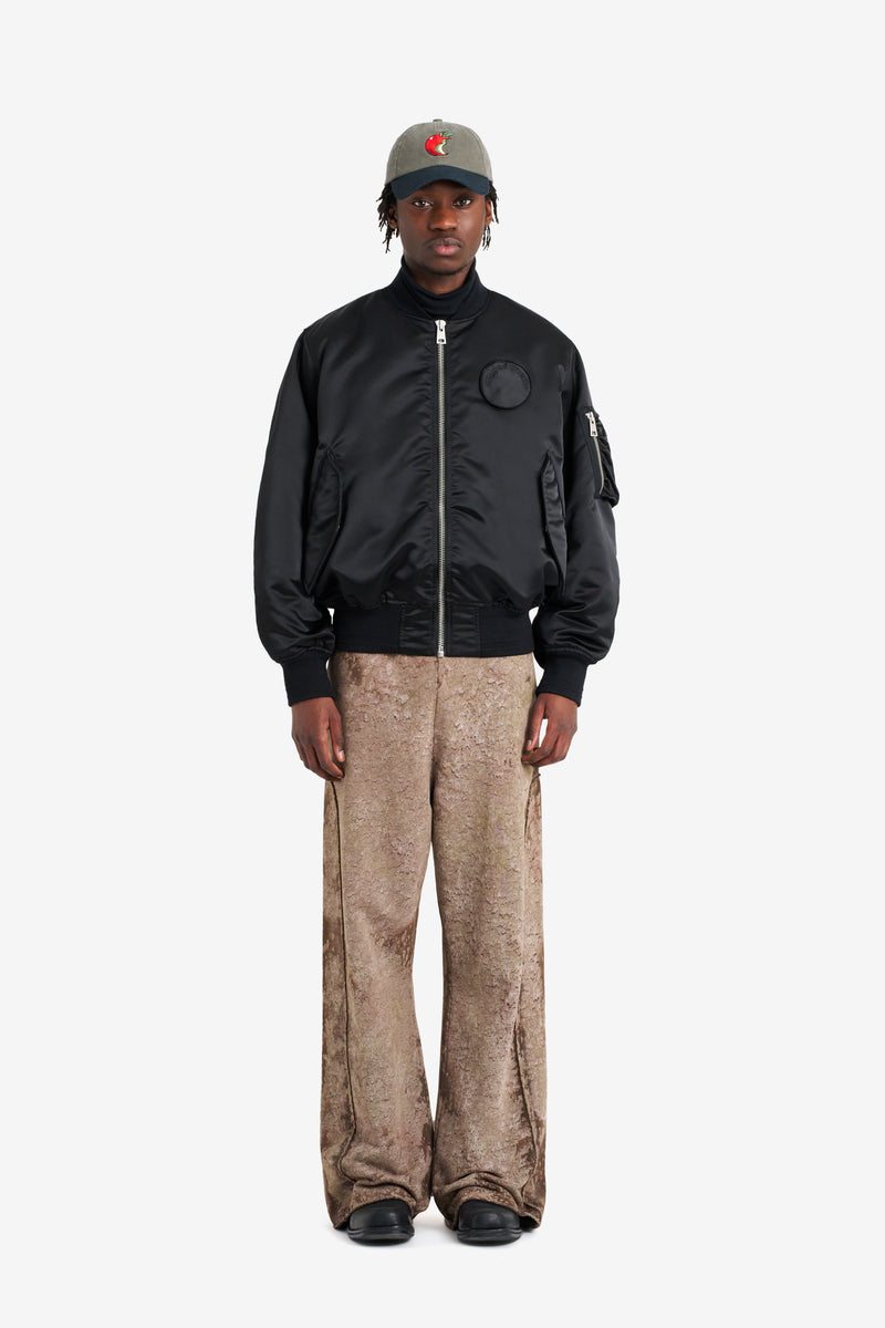 NYLON BOMBER JACKET BLACK NOIR 2