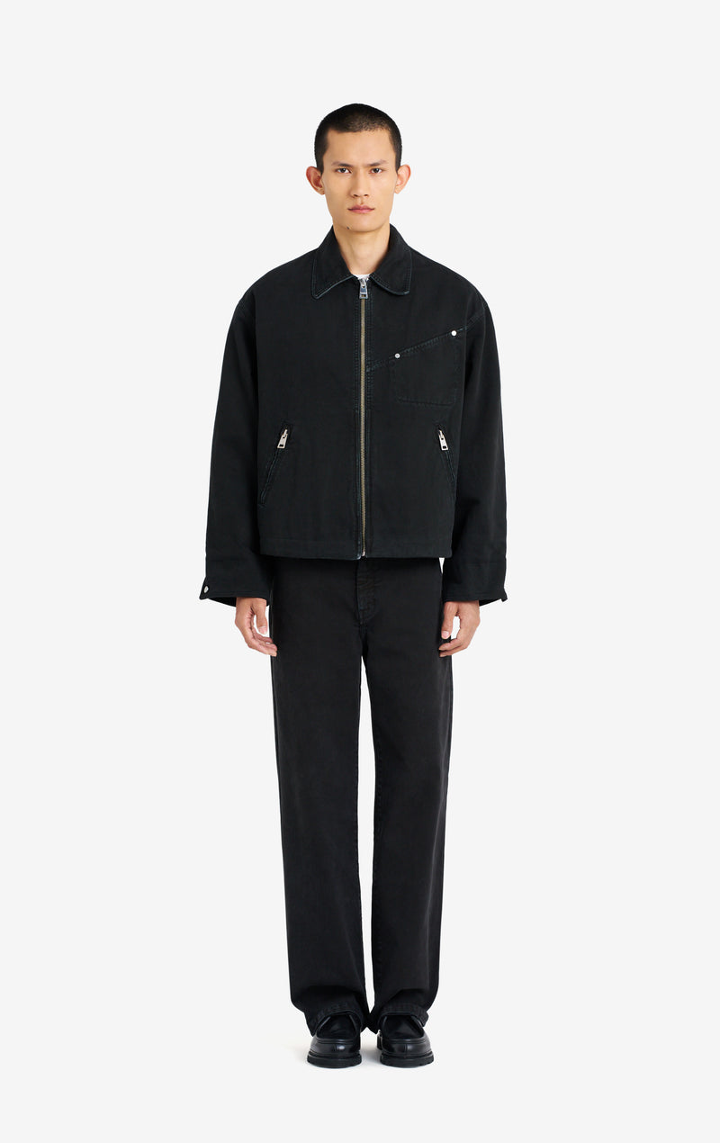 ETUDES STUDIO BOXY ZIPPED JACKET BLACK 2