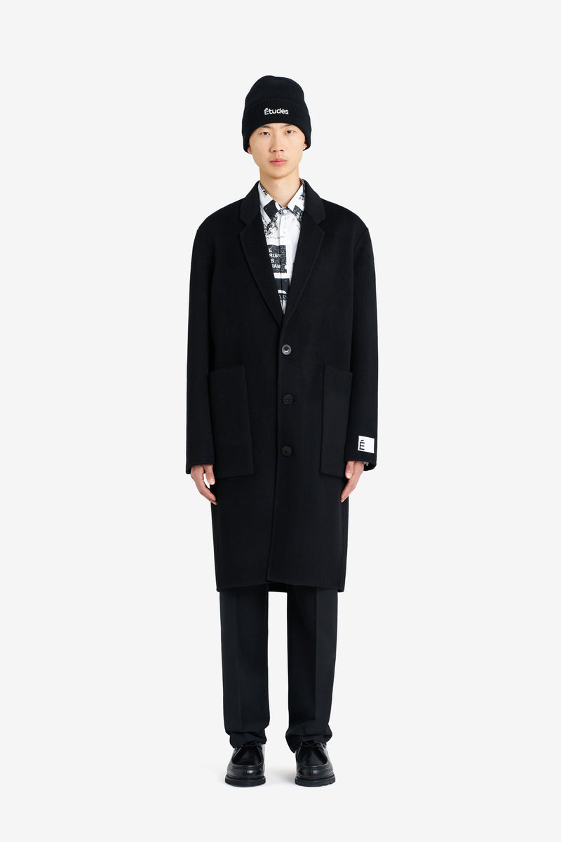 CLASSIC WOOL COAT BLACK NOIR 2