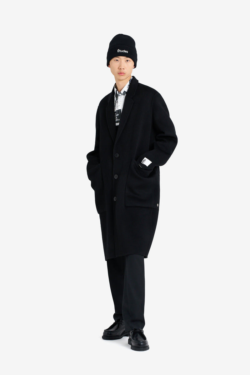CLASSIC WOOL COAT BLACK NOIR 3