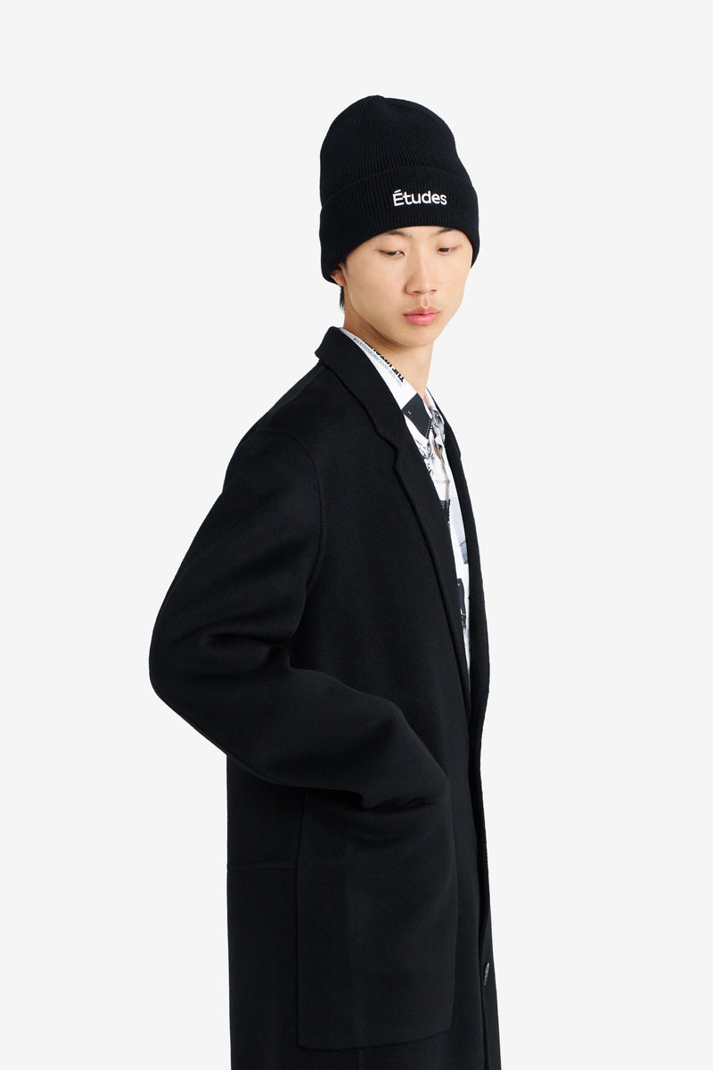 CLASSIC WOOL COAT BLACK NOIR 4
