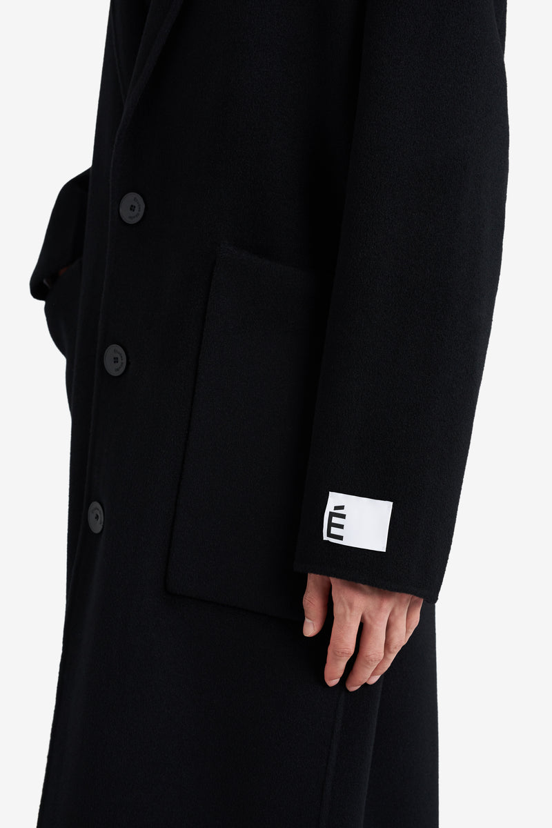 CLASSIC WOOL COAT BLACK NOIR 5