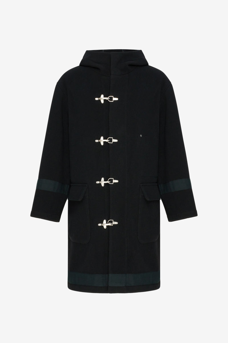 HEAVY WOOL COAT BLACK BLACK 1