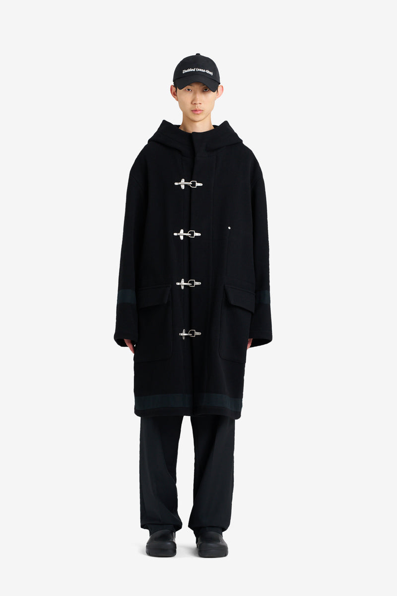 HEAVY WOOL COAT BLACK BLACK 3