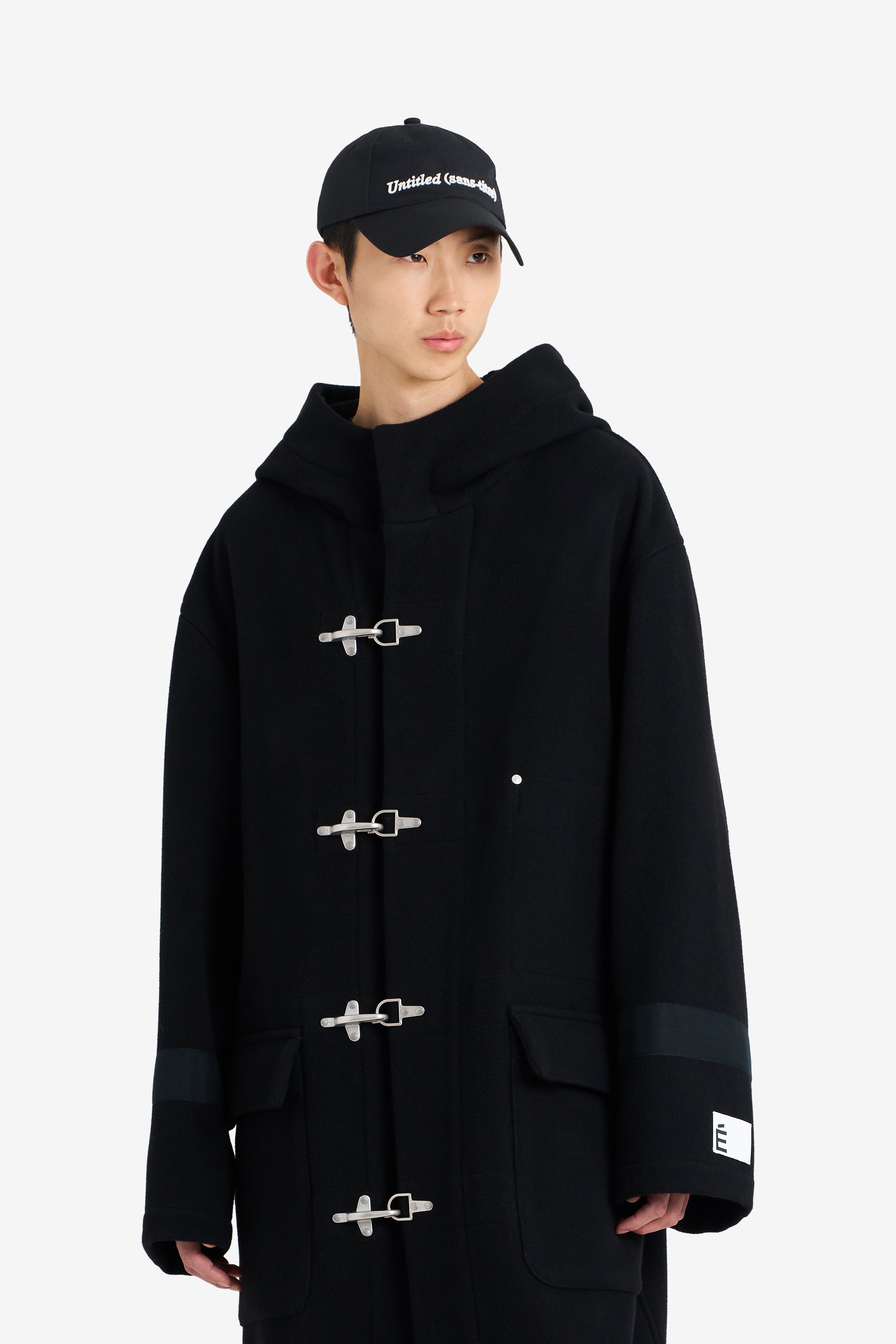 Études Studio パーカーコート ブラック HEAVY WOOL COAT BLACK BLACK | Études Studio