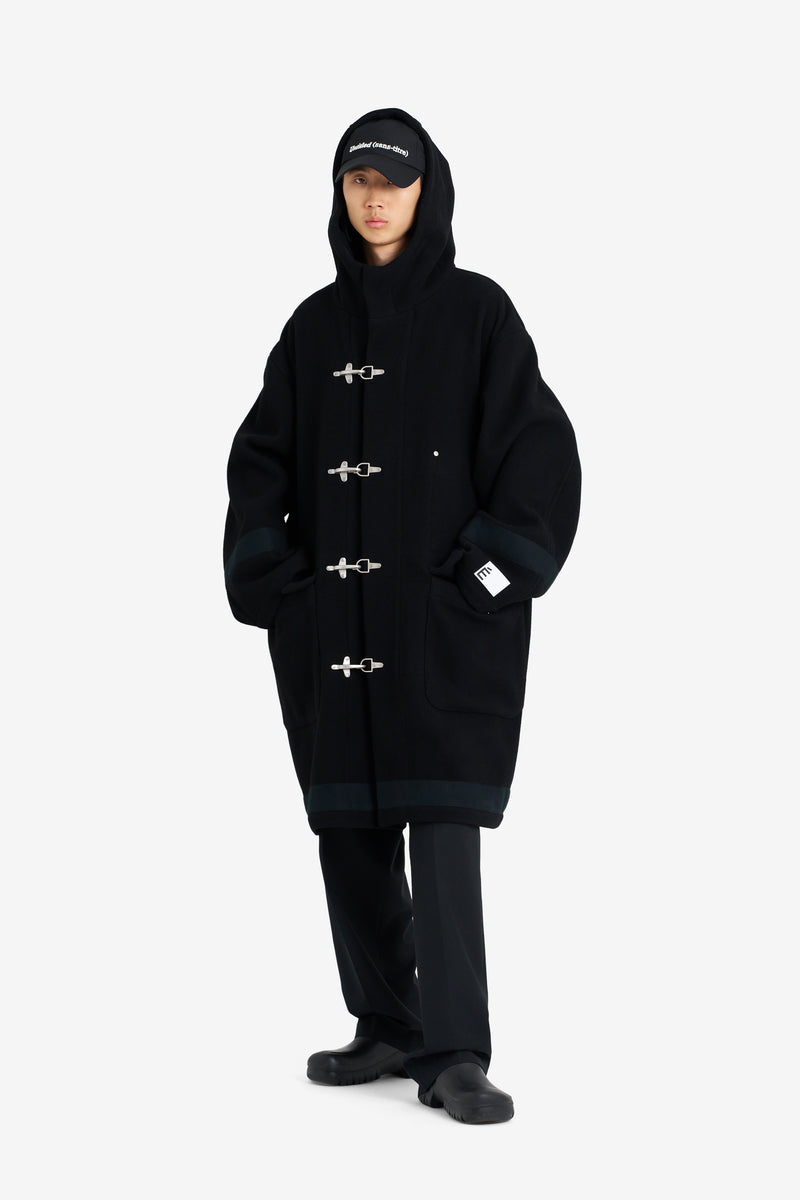 HEAVY WOOL COAT BLACK BLACK 4
