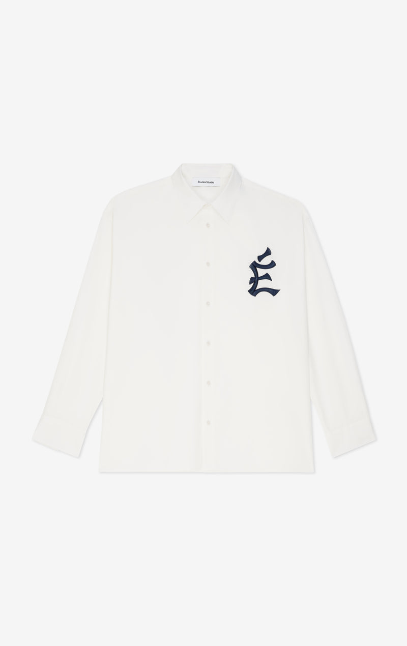 ETUDES STUDIO OVERSIZE SHIRT EMB WHITE 1